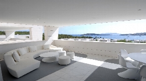 Penthouse de luxe avec des vues fantastiques sur la vieille ville et Formentera