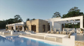 Villa nouvellement construite avec vue fantastique près de la plage à vendre à Cala Conta